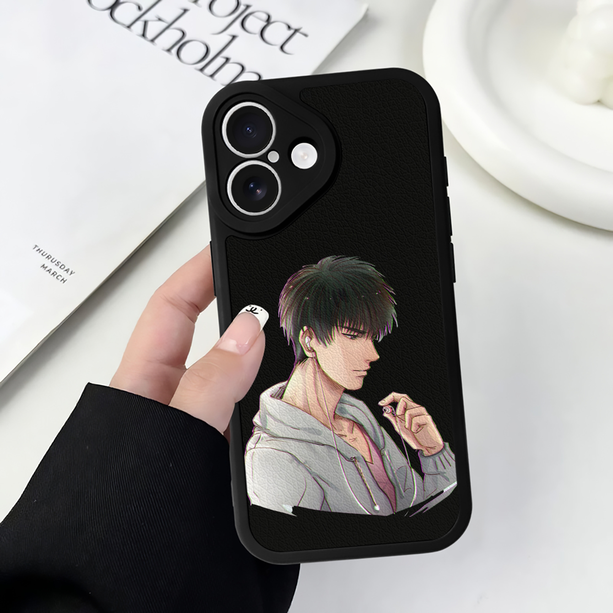 （画像用） SLAM DUNK／スラムダンク 【iPhone 16シリーズ対応】シリコンスマホケース（レザー調） 材質：シリコン